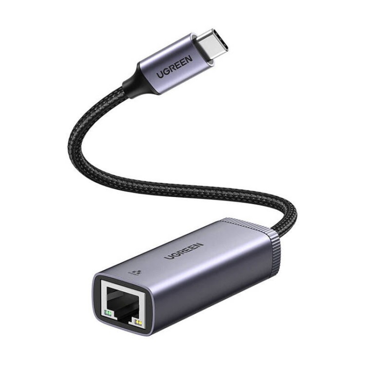 UGREEN CM483 Adapter sieciowy USB-C do RJ45 (szary) 1