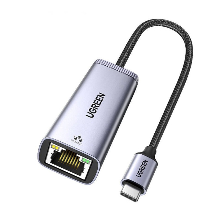 UGREEN CM483 Adapter sieciowy USB-C do RJ45 (szary) 2