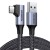 Kabel USB do USB-C, kątowy UGREEN US385, 3A, 1m (czarny) 2