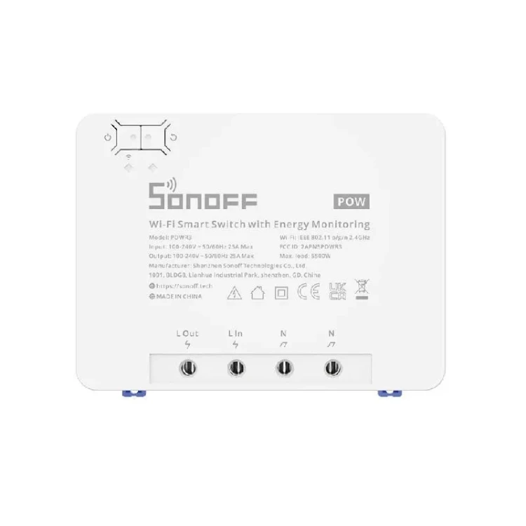 Inteligentny przełącznik WiFi z funkcją pomiaru prądu Sonoff POWR3 3