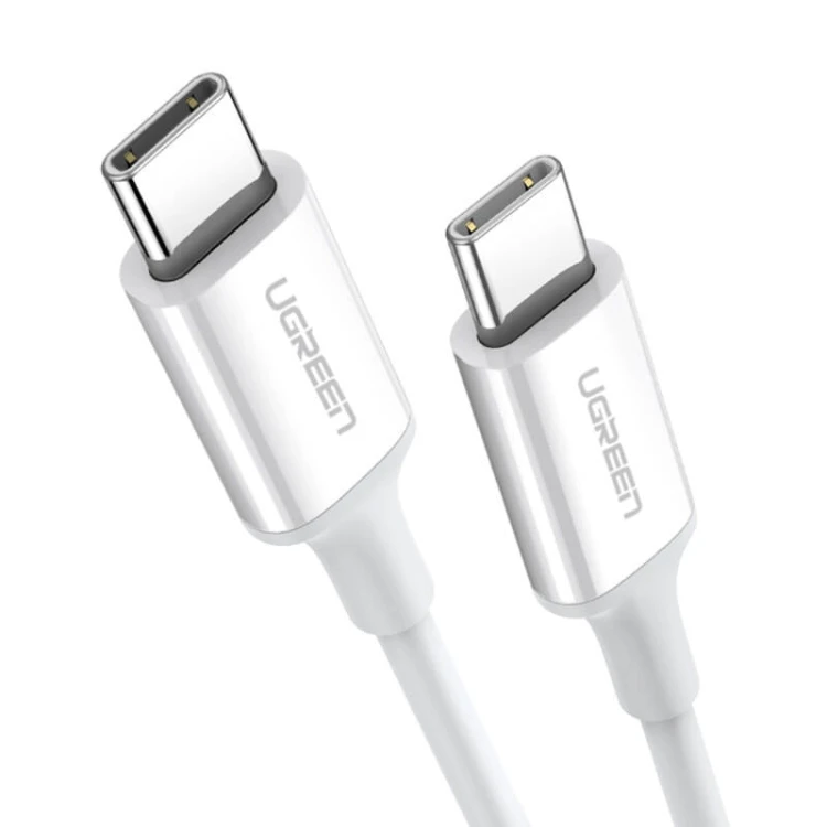 Kabel USB-C do USB-C UGREEN US264, 60W, 0.5m (biały) 1