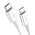 Kabel USB-C do USB-C UGREEN US264, 60W, 1.5m (biały) 1