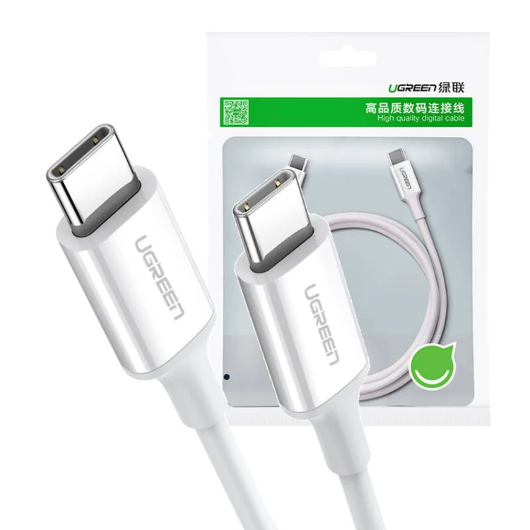 Kabel USB-C do USB-C UGREEN US264, 60W, 1.5m (biały) 2