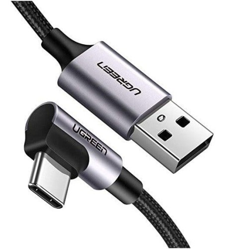 Kabel USB do USB-C kątowy UGREEN US284, 3A , 2m (czarny) 2