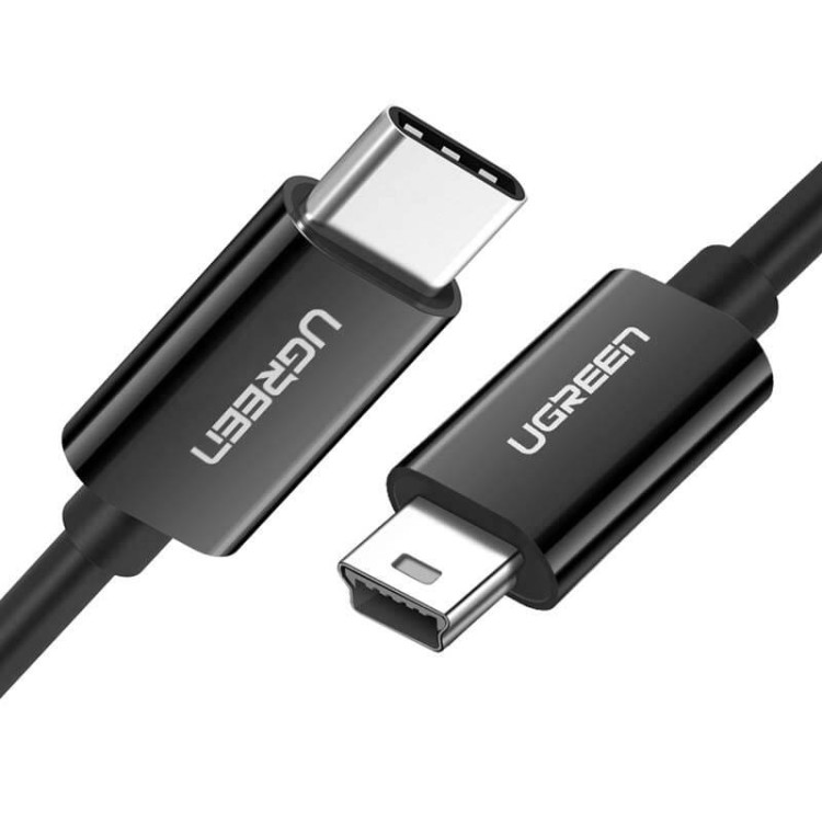 Kabel USB-C do Mini USB UGREEN US242, 1m (czarny) 1