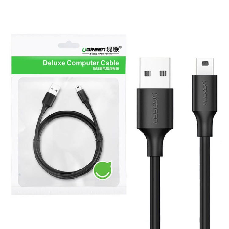 Kabel USB do Mini USB UGREEN US132, 0.25m (czarny) 1