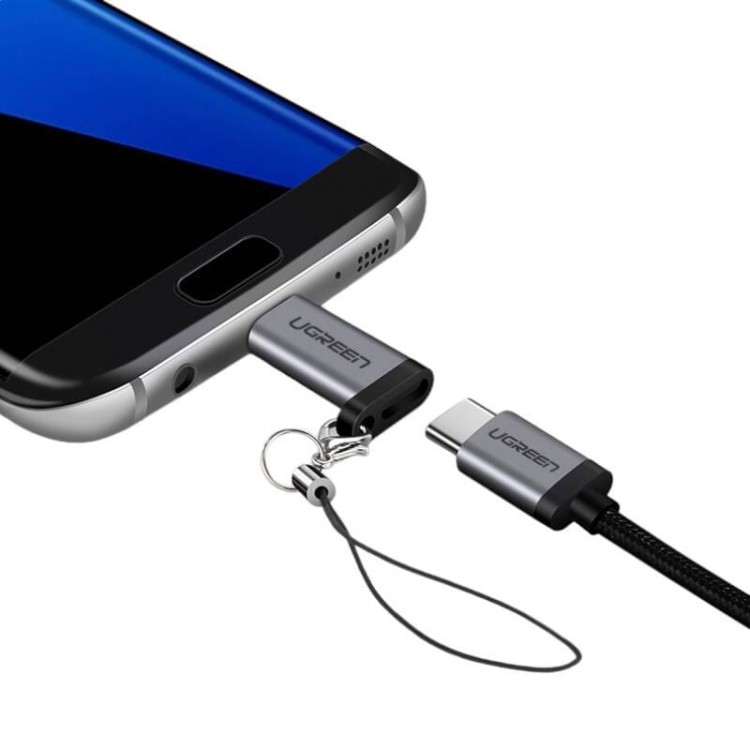 Adapter USB-C do micro USB UGREEN US282 (szary) 3