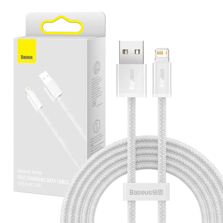 Kabel USB do Lightning Baseus Dynamic, 2.4A, 2m (biały) 6