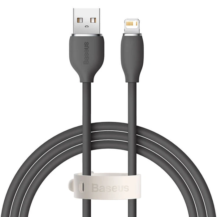 Kabel USB do Lightning Baseus Jelly, 2,4A 1,2m (czarny) 2