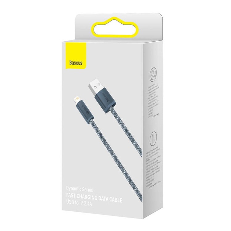 Kabel USB do Lightning Baseus Dynamic Series, 2.4A, 2m (szary) 7