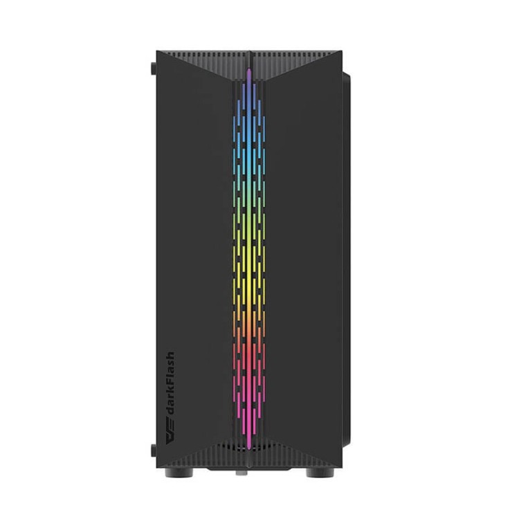 Obudowa komputerowa Darkflash DK151 LED (czarna) + 3 wentylatory RGB 6