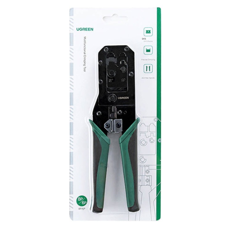 Szczypce do zaciskania konektorów Ethernet UGREEN NW136 (czarno/zielone) 2