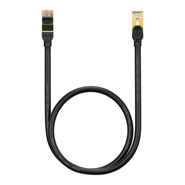 Kabel sieciowy Baseus Ethernet RJ45, 10Gbps, 1m (czarny) 2