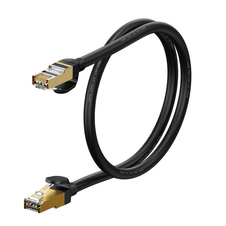 Kabel sieciowy Baseus Ethernet RJ45, 10Gbps, 1m (czarny) 3