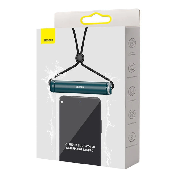 Uniwersalne etui wodoodporne Baseus Cylinder do smartfonów (niebieskie) 5