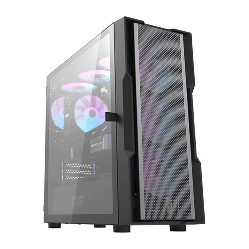 Obudowa komputerowa Darkflash DK431 Mesh (czarna) + 4 wentylatory ARGB 1