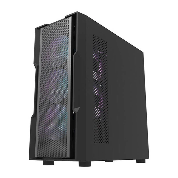 Obudowa komputerowa Darkflash DK431 Mesh (czarna) + 4 wentylatory ARGB 6