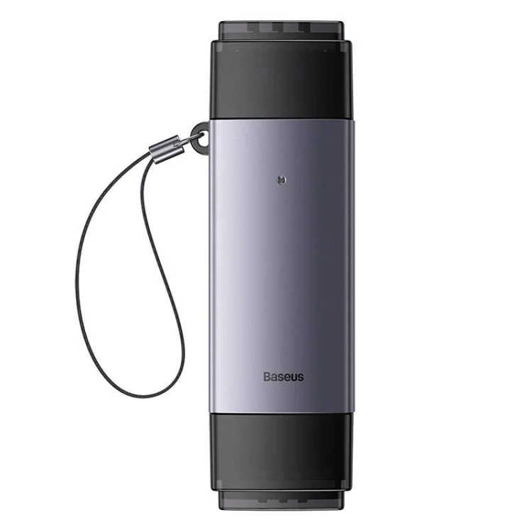 Czytnik kart pamięci Baseus Lite Series SD/TF, USB + USB-C (szary) 2