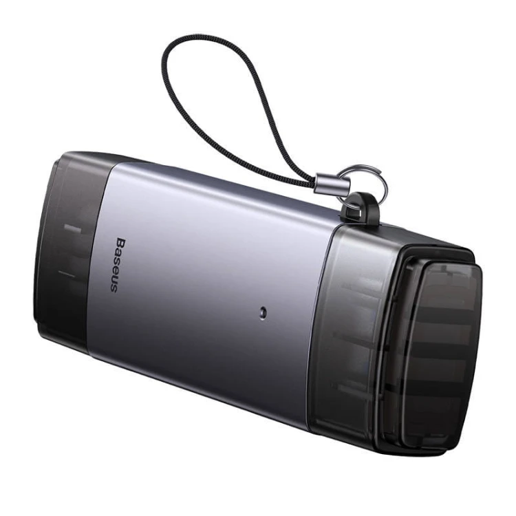 Czytnik kart pamięci Baseus Lite Series SD/TF, USB + USB-C (szary) 6