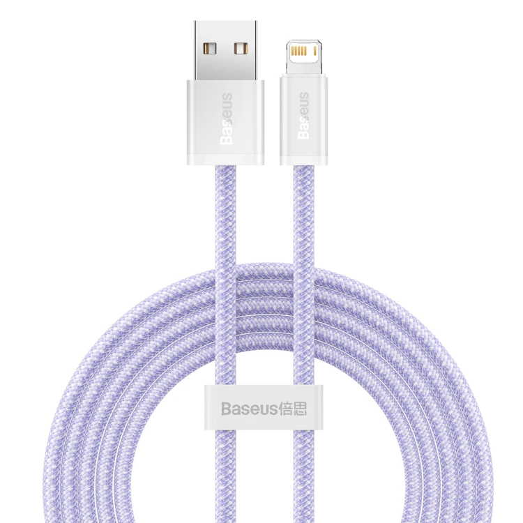 Kabel USB do Lightning Baseus Dynamic, 2.4A, 2m (Fioletowy) 3