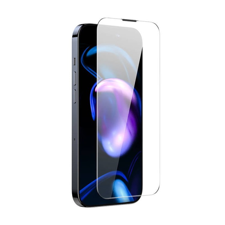 Szkło hartowane z powłoką przeciwpyłową 0.3mm Baseus Crystal do iPhone 14 Pro Max (2szt) 2