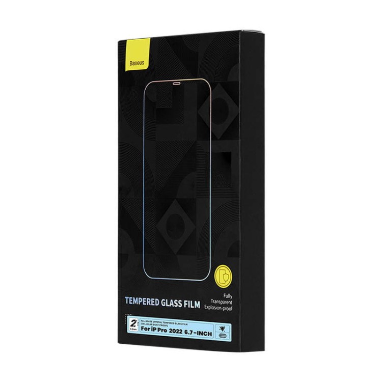 Szkło hartowane z powłoką przeciwpyłową 0.3mm Baseus Crystal do iPhone 14 Pro Max (2szt) 7