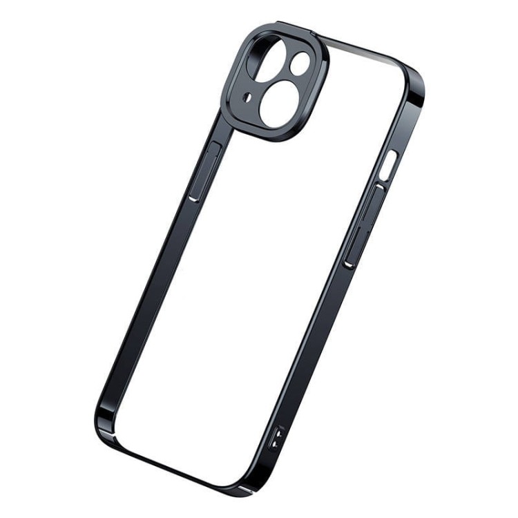 Zestaw ochronny Baseus Glitter przeźroczyste etui i szkło hartowane do iPhone 14 Plus (czarny) 4