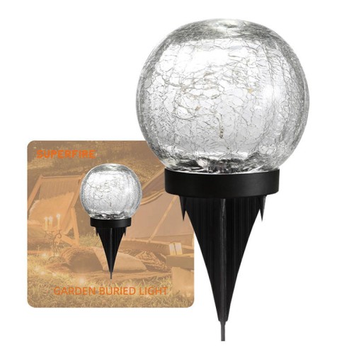Lampa solarna Superfire FF16-A, ogrodowa, 600mAh 2