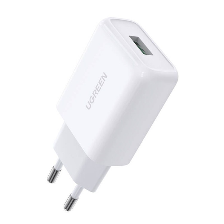 Ładowarka sieciowa UGREEN CD122, USB-A, QC3.0, 18W (biały) 1
