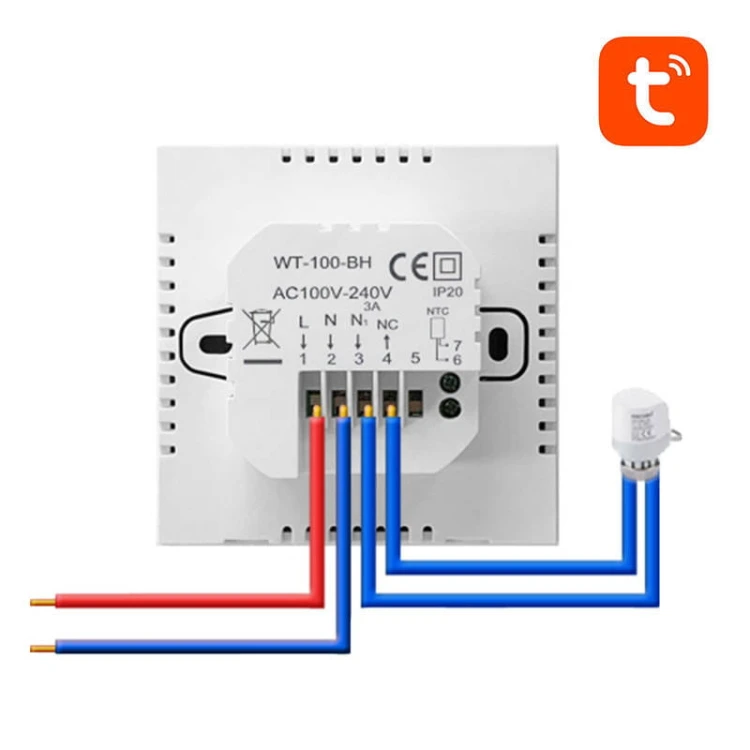 Inteligentny termostat Avatto ZWT100 podgrzewacz wody 3A ZigBee TUYA 4