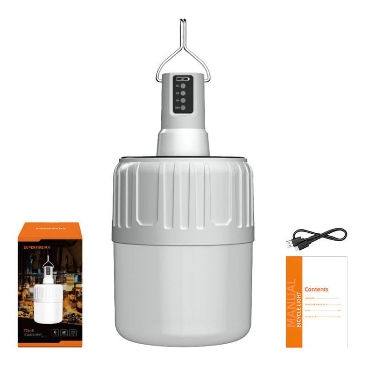 Lampa kempingowa Superfire T26-S, 500lm, solarna 2