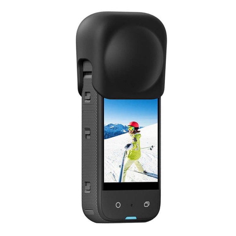 Silikonowe etui na obiektyw Puluz dla Insta360 X3 (czarne) 4