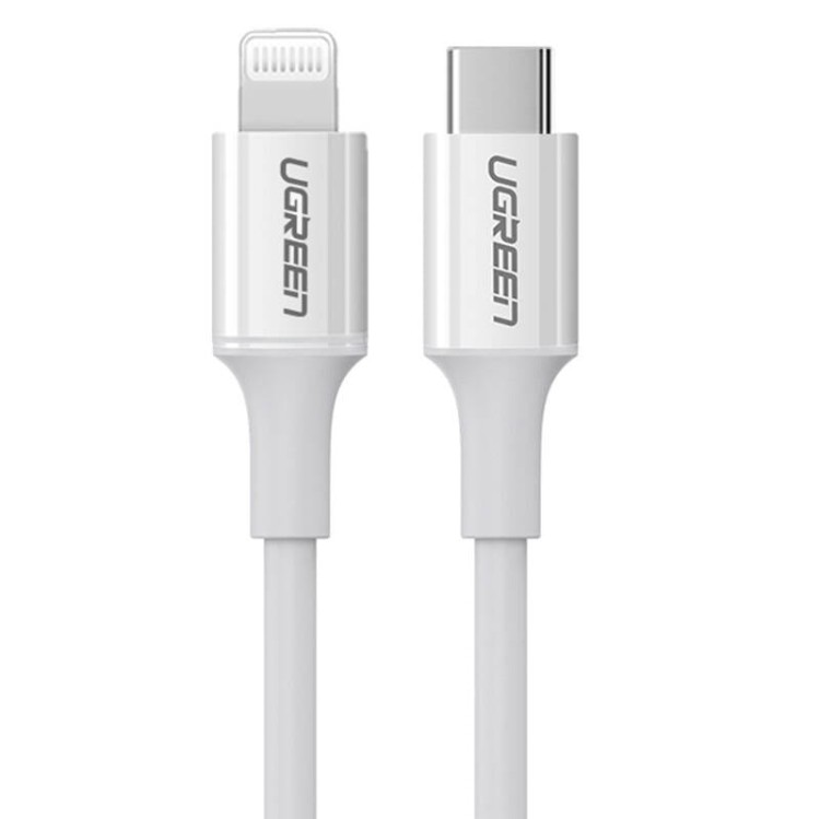 Kabel Lightning do USB-C UGREEN 3A US171, 1.5m (biały) 2