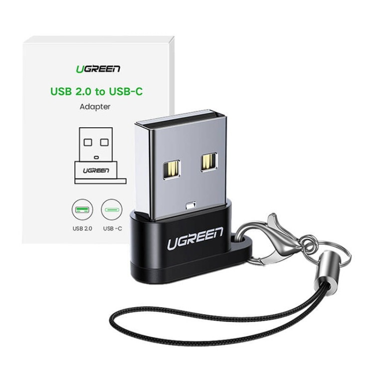 Adapter USB UGREEN US280 USB-C do USB-A 2.0 (czarny) 3