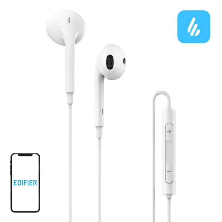Słuchawki douszne przewodowe Edifier P180, USB-C (białe) 1