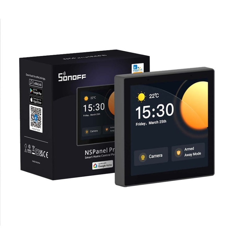 Panel sterowania WiFi/Bluetooth/ZigBee Matter SONOFF NSPanel Pro (czarny) 5