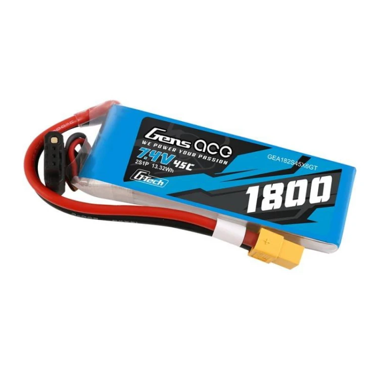 Akumulator GensAce G-Tech LiPo 1800mAh 7.4V 45C 2S1P XT60 3
