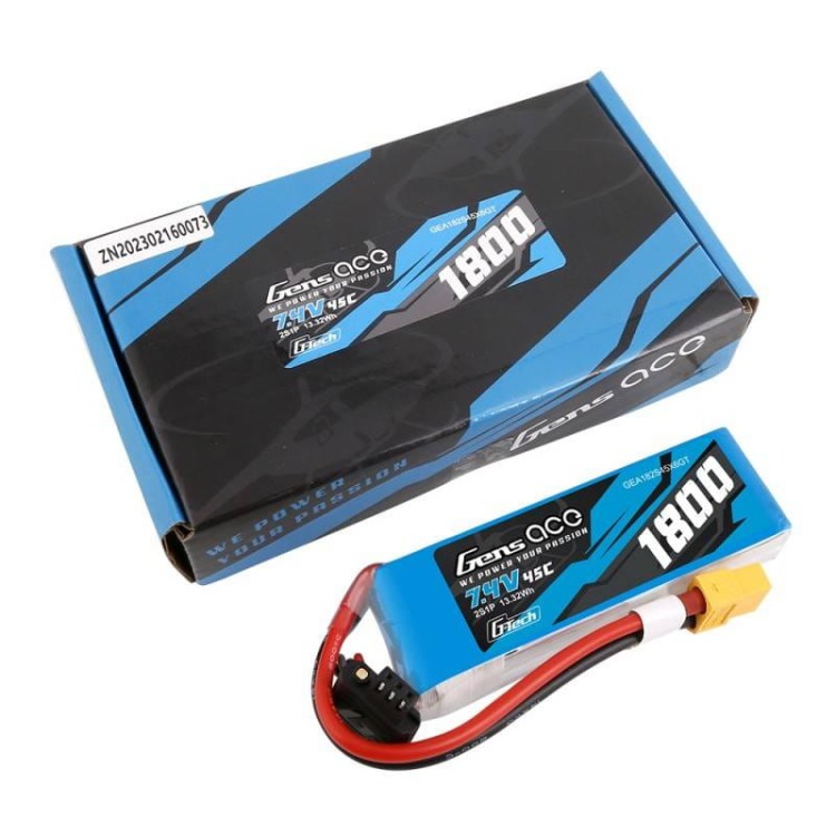 Akumulator GensAce G-Tech LiPo 1800mAh 7.4V 45C 2S1P XT60 5