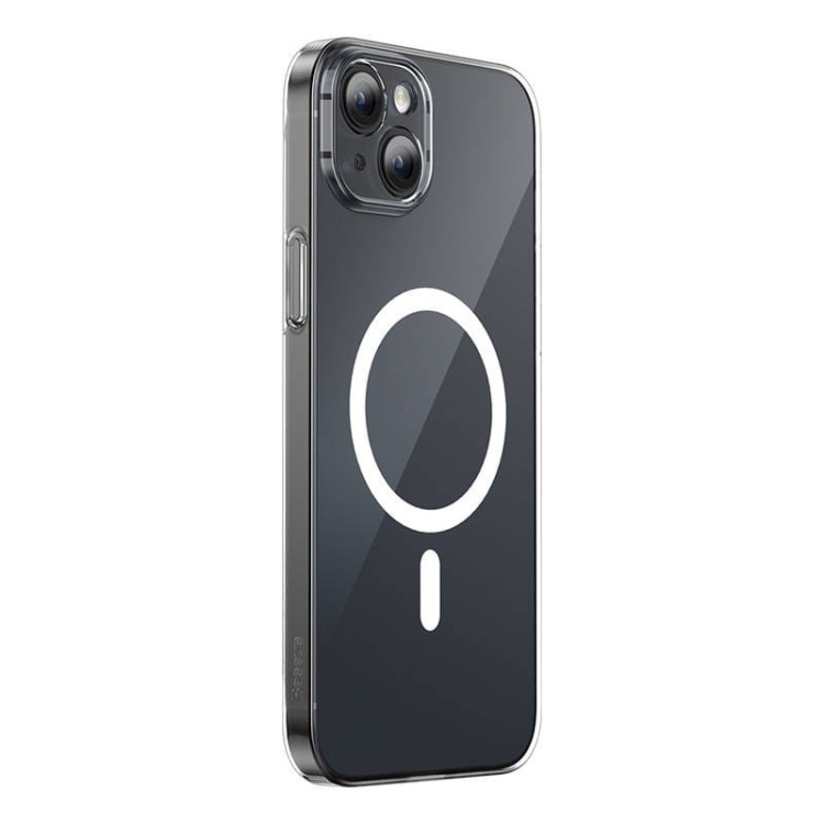 Etui ochronne Baseus Magnetic Crystal Clear do iPhone 13 (transparentne) + szkło hartowane + zestaw czyszczący 2