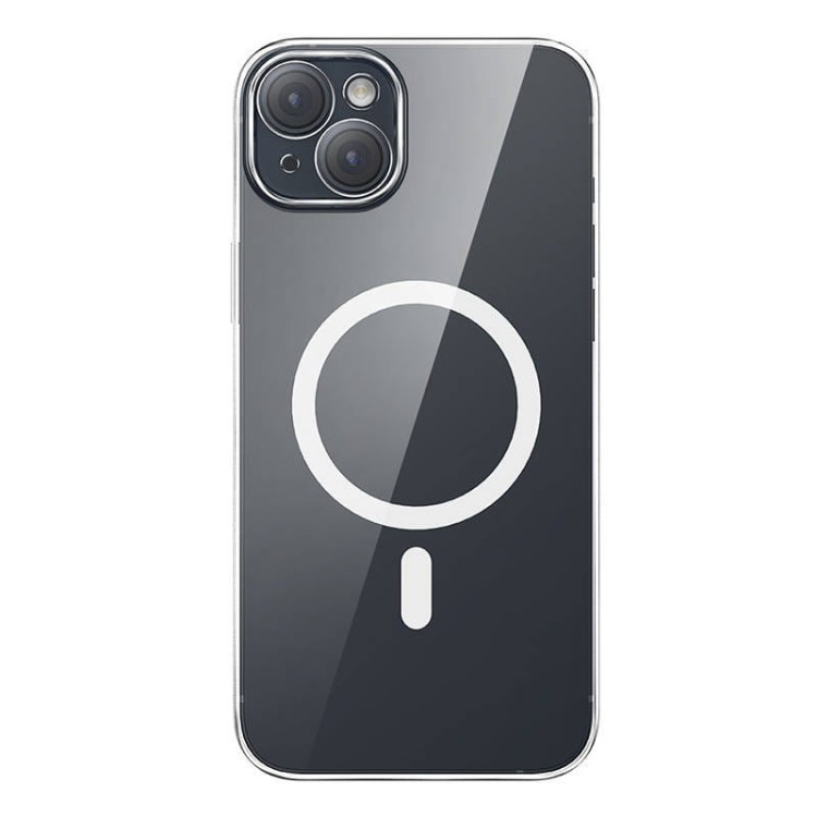 Etui ochronne Baseus Magnetic Crystal Clear do iPhone 13 (transparentne) + szkło hartowane + zestaw czyszczący 3