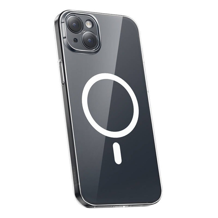 Etui ochronne Baseus Magnetic Crystal Clear do iPhone 13 (transparentne) + szkło hartowane + zestaw czyszczący 5