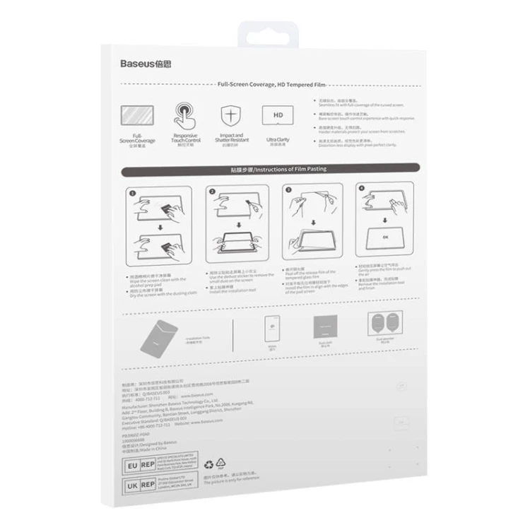 Szkło hartowane Baseus Crystal 0.3mm do tabletu Huawei MatePad Pro 11" 9