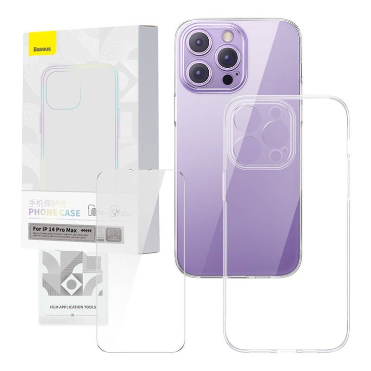Zestaw ochronny Baseus Corning przeźroczyste etui i szkło hartowane do iPhone 14 Pro Max 1