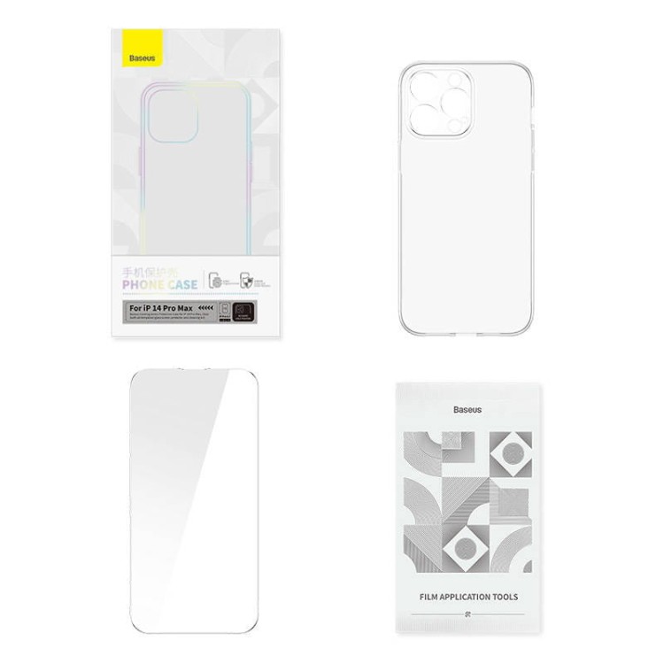 Zestaw ochronny Baseus Corning przeźroczyste etui i szkło hartowane do iPhone 14 Pro Max 8