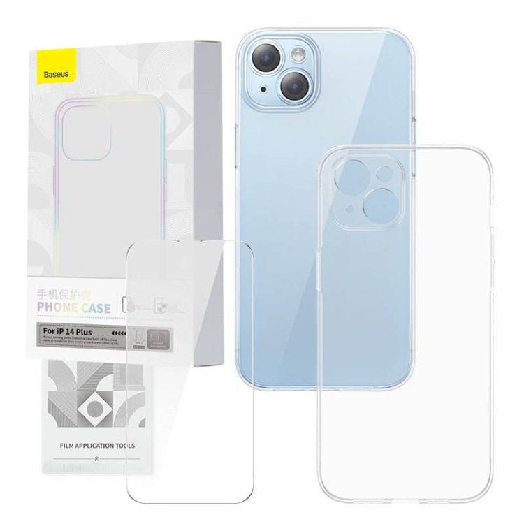 Zestaw ochronny Baseus Corning przeźroczyste etui i szkło hartowane do iPhone 14 Plus 1