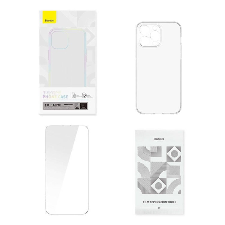 Zestaw ochronny Baseus Corning przeźroczyste etui i szkło hartowane do iPhone 13 Pro 8