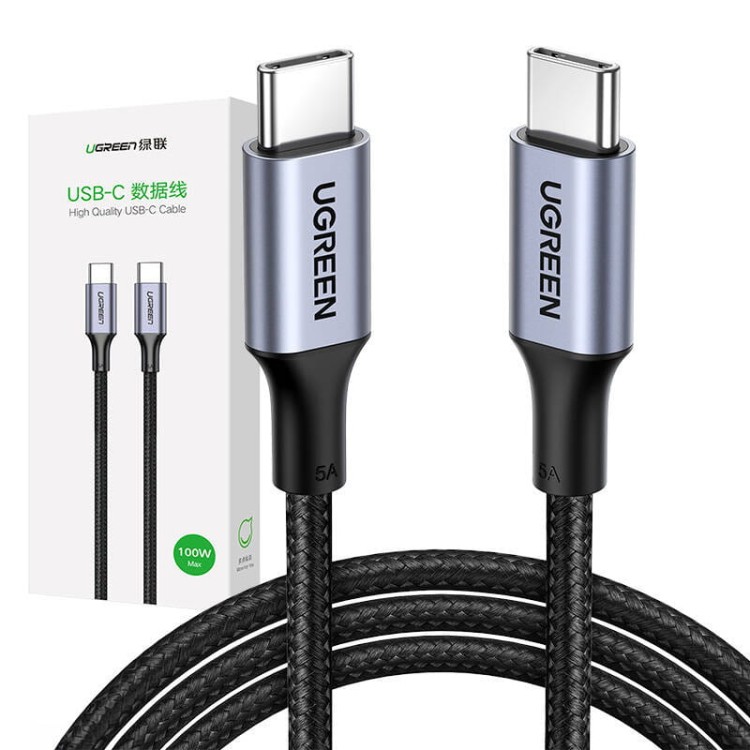 Kabel USB-C do USB-C UGREEN US316, 100W, 3m (czarny) 4