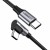 Kabel USB-C do USB-C, kątowy UGREEN  US255 QC 3.0 PD 3A 60W 1m (czarny) 2