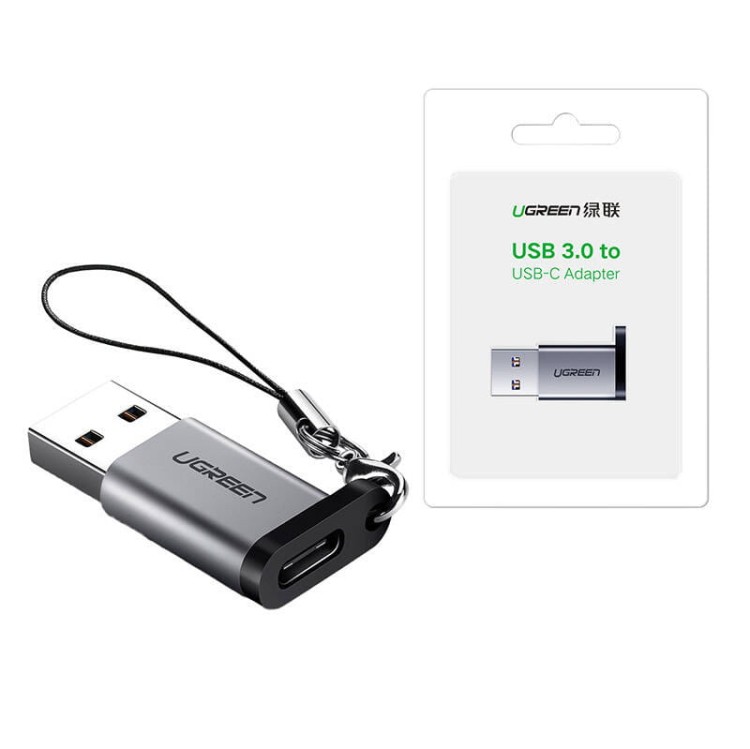 Adapter USB 3.0 do USB-C 3.1 PD UGREEN  US276 (szary) 2