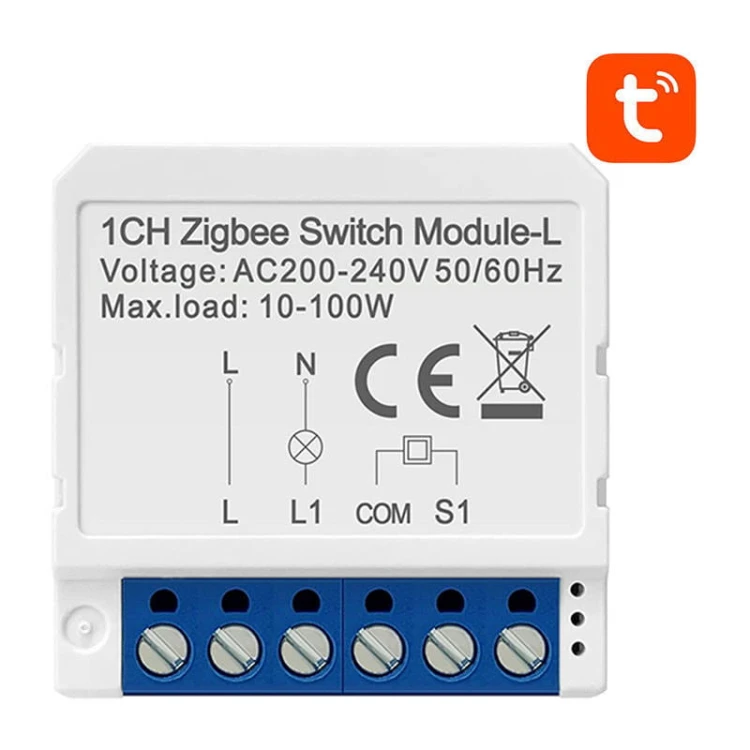 Inteligentny przełącznik dopuszkowy ZigBee Avatto LZWSM16-W1 Bez Neutralnego TUYA 1